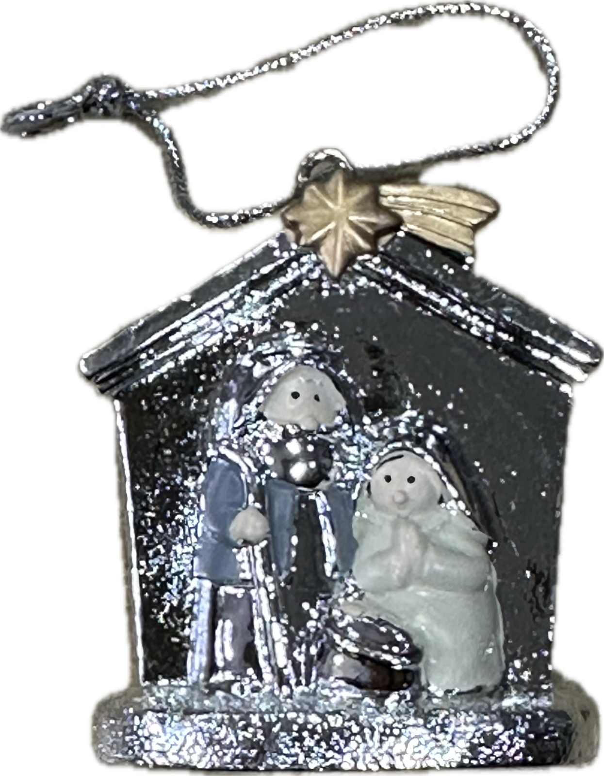 Bagutta Mini Presepe Smaltato 11x13cm - Presepe Natale Decorazione