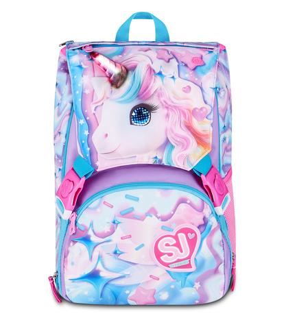 Zaino Sdoppiabile Big Seven SJ Gang Glow LED Unicorn Girl – Scuola 2026/27
