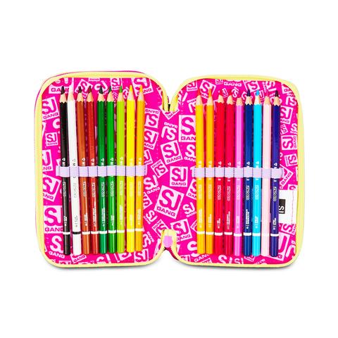 Astuccio 3 Zip Seven SJ Gang Game-LED Girl