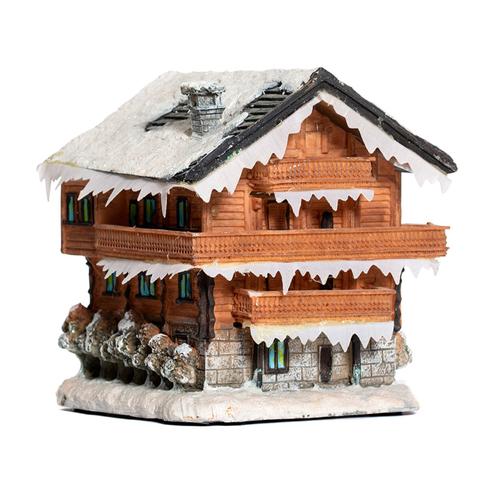 Baita Natalizia con Fibre Ottiche LED - Decorazione Natale Luminosa