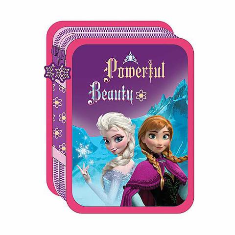 Astuccio 3 Zip Frozen Disney 18+18 con Interno Giotto Completo