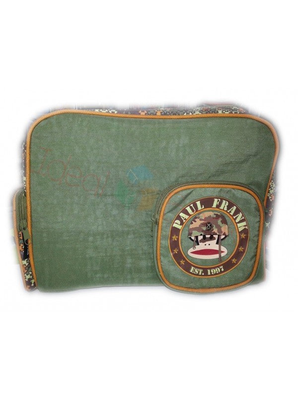 Tracolla PAUL FRANK - Messenger Borsa Verde Militare 38x28x10cm