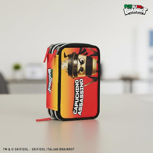 Astuccio 3 Zip Brainrot 2026/27 – Astuccio Scuola con Personaggi Virali per Ragazzi
