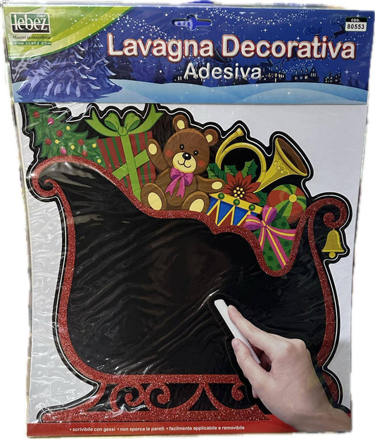 LAVAGNA ADESIVA DECORATIVA NATALIZIA 29X29 LEBEZ