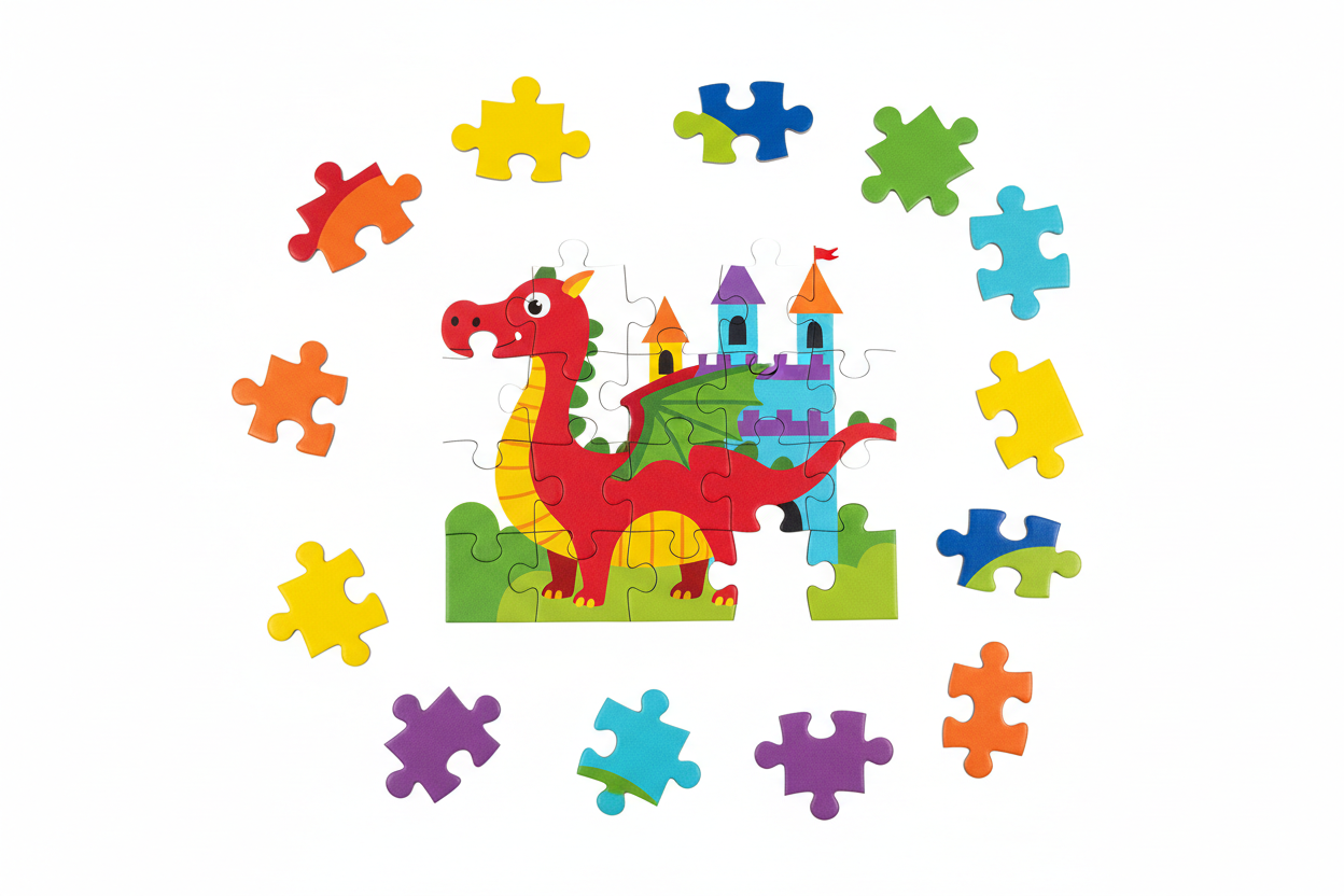 "Puzzle e giochi educativi per bambini - collezione puzzle didattici e giochi creativi"