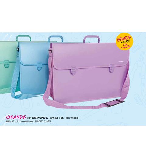 Valigetta in PPL con tracolla 52x36 Pastel