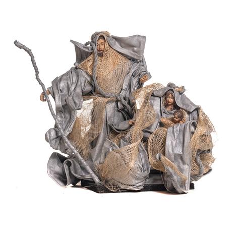 Set Natività 3 Pezzi Argento - Presepe Natalizio Elegante