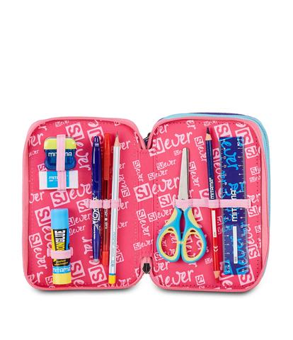 Astuccio 3 Zip Seven SJ Ever Pink Beat Girl – Scuola 2026/27