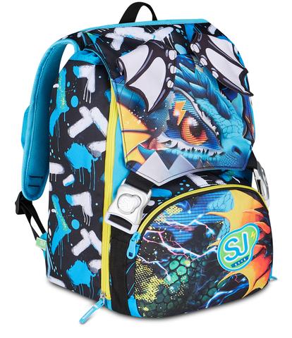 Zaino Seven EST SJ Metal Dragon Boy 2026/27 – Zaino Scuola Bambino con Estensibile