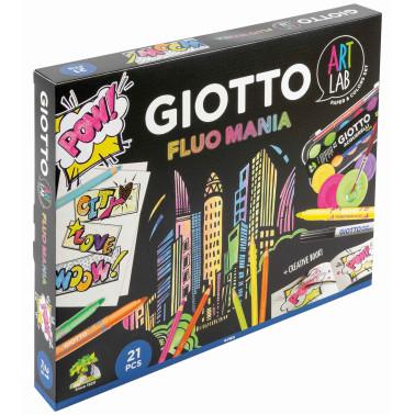 Set Giotto Fluo Mania 5825 - Pennarelli Fluorescenti Evidenziatori