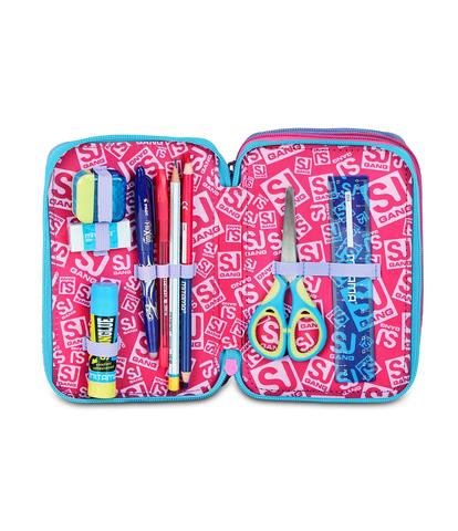 Astuccio 3 Zip Seven SJ Gang Glow LED Unicorn Girl – Scuola 2026/27