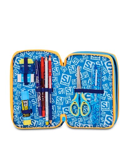 Astuccio 3 Zip S3D Seven SJ Gang Joyful Pins Boy 2026-2027 | Astuccio Scuola Bambino