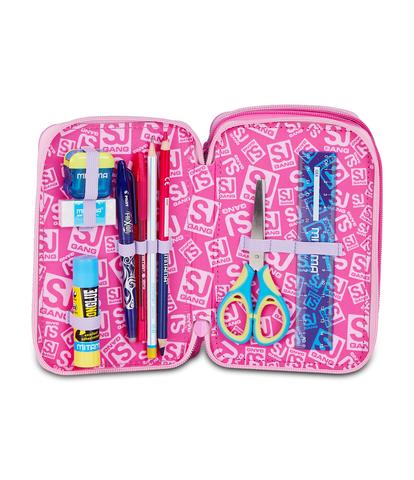 Astuccio 3 Zip Seven SJ Gang Fluffy Pink Girl – Scuola 2026/27