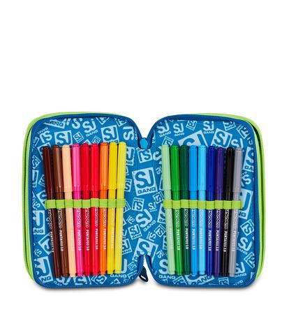 Astuccio 3 Zip S3D Seven SJ Gang Soft Pouch Boy 2026-2027 | Astuccio Scuola Bambino