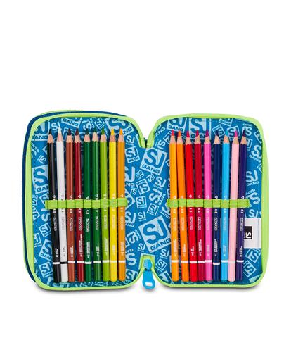 Astuccio 3 Zip S3D Seven SJ Gang Soft Pouch Boy 2026-2027 | Astuccio Scuola Bambino