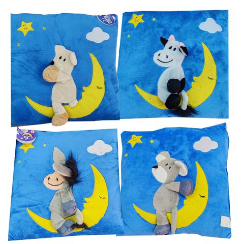 Cuscino con Peluche e Luna 30x30