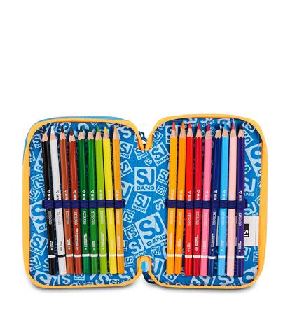 Astuccio 3 Zip S3D Seven SJ Gang Joyful Pins Boy 2026-2027 | Astuccio Scuola Bambino