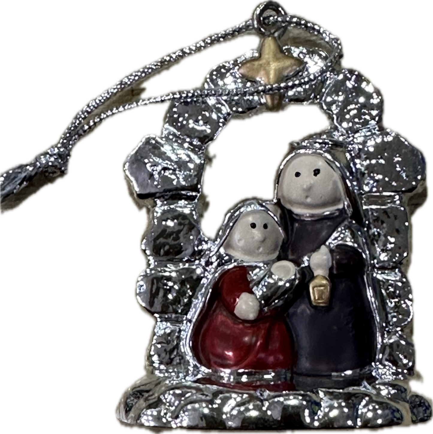 Bagutta Mini Presepe Smaltato 11x13cm - Presepe Natale Decorazione