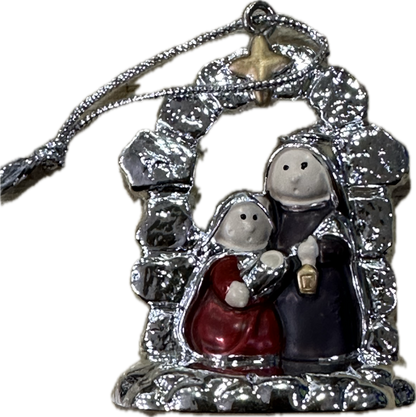 Bagutta Mini Presepe Smaltato 11x13cm - Presepe Natale Decorazione