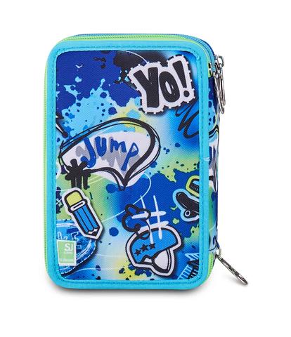 Astuccio 3 Zip Seven SJ Ever Cloudy Blue Boy – Scuola 2026/27