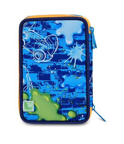 Astuccio 3 Zip S3D Seven SJ Gang Joyful Pins Boy 2026-2027 | Astuccio Scuola Bambino