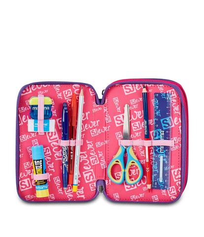 Astuccio 3 Zip Seven SJ Ever Multiviolet Girl – Scuola 2026/27