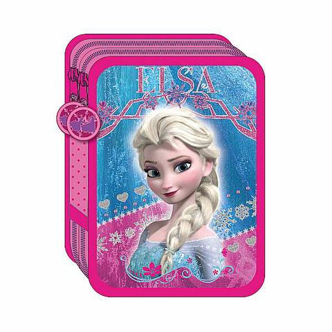 Astuccio 3 Zip Frozen Disney 18+18 con Interno Giotto Completo