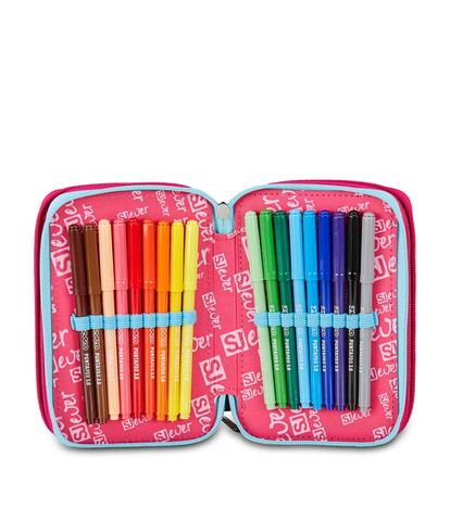 Astuccio 3 Zip Seven SJ Ever Star Drafts Girl – Scuola 2026/27