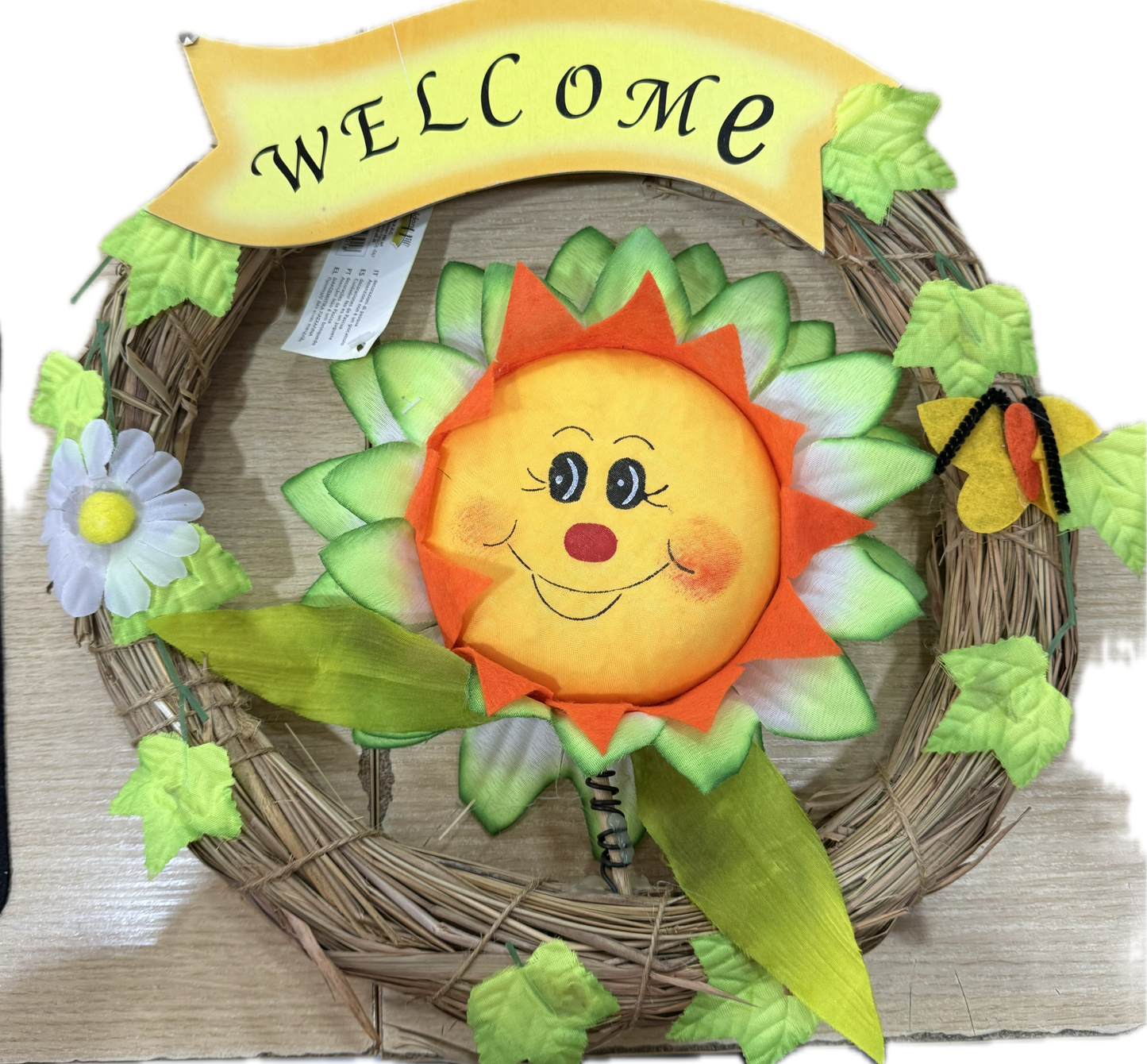 Corona di benvenuto  per porta Welcome