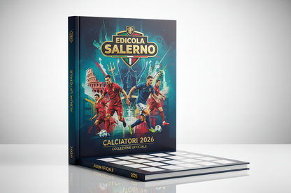 album calciatori 2026 con scritto Edicola Salerno