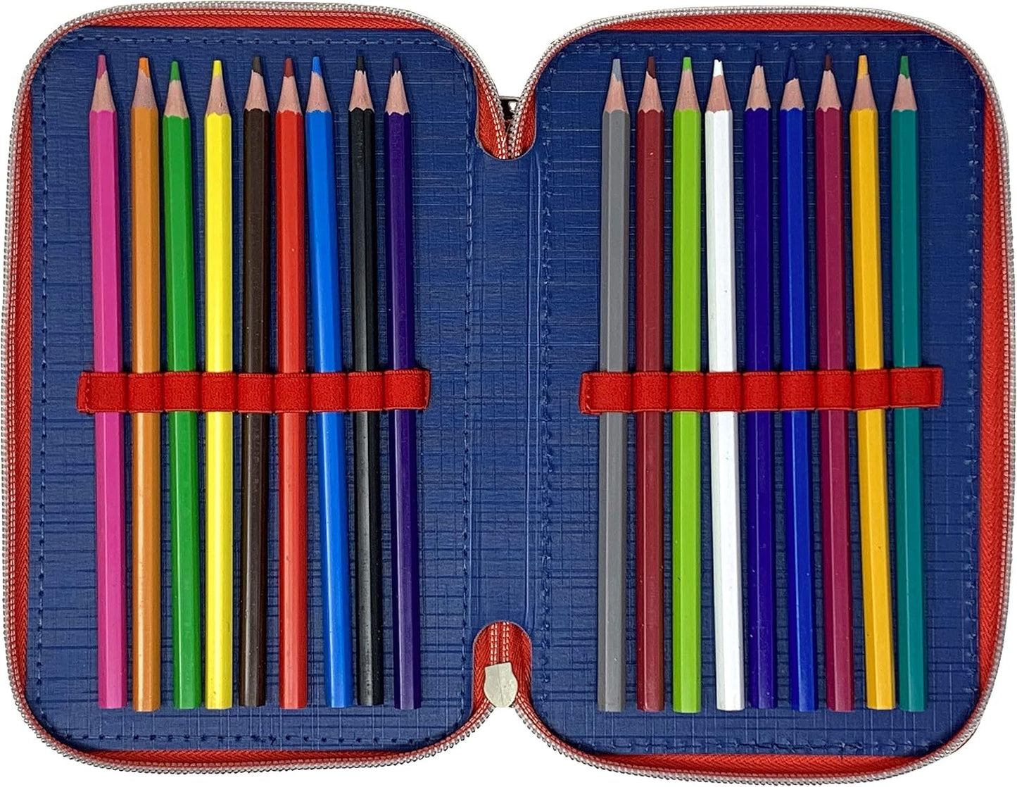 Astuccio Scuola 3 Zip Cars Turbocolor Completo 36 Pezzi - Astuccio Bambini