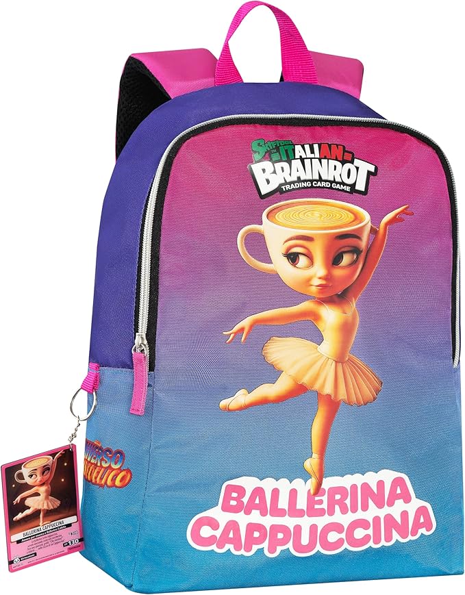 Zainetto Brainrot Asilo e Tempo Libero – Zaino Bambini con Personaggi Virali Brainrot