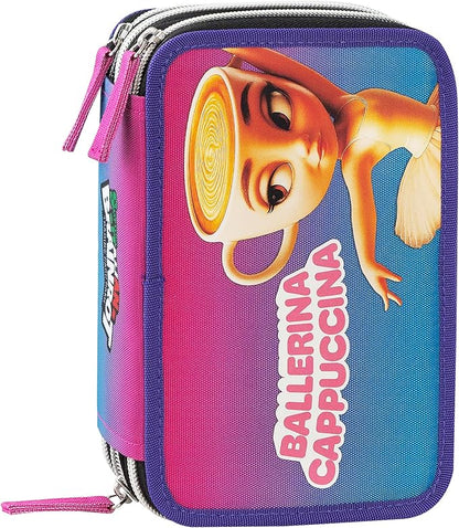 Astuccio 3 Zip Brainrot 2026/27 – Astuccio Scuola con Personaggi Virali per Ragazzi