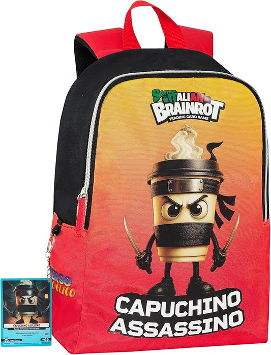 Zainetto Brainrot Asilo e Tempo Libero – Zaino Bambini con Personaggi Virali Brainrot