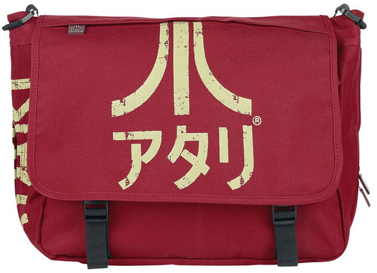 Tracolla Atari. Mb Datari. Messenger Bag With Japanese Logoark Red With Japanese Logo