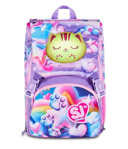 Zaino Sdoppiabile Seven SJ Gang Glowcat 2026/27 – Zaino Scuola con Zaino Staccabile per Bambina