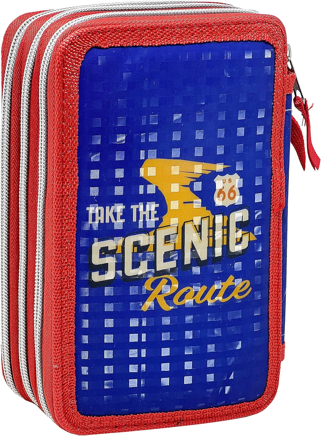 Astuccio Scuola 3 Zip Cars Turbocolor Completo 36 Pezzi - Astuccio Bambini