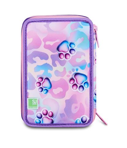 Astuccio Seven 3 Zip S3D SJ Gang Glowcat 2026/27 – Astuccio Completo Scuola Bambina con Gatti