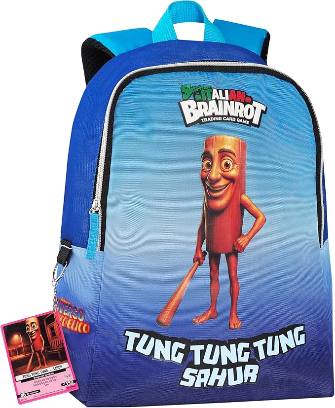 Zainetto Brainrot Asilo e Tempo Libero – Zaino Bambini con Personaggi Virali Brainrot