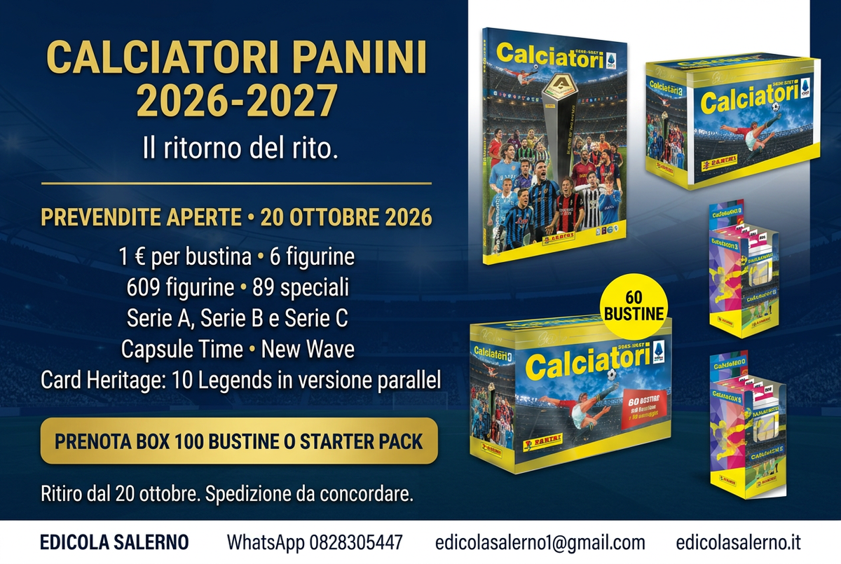 Slide Calciatori Panini con immagini dei prodotti